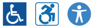AudioEye Accessibility graphic showing ADA icon evolution
