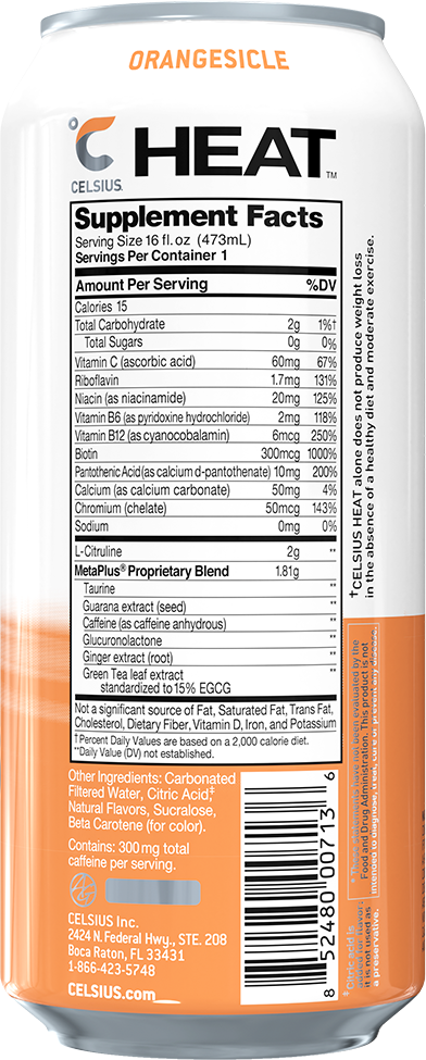 Orangesicle – Product's Back Label