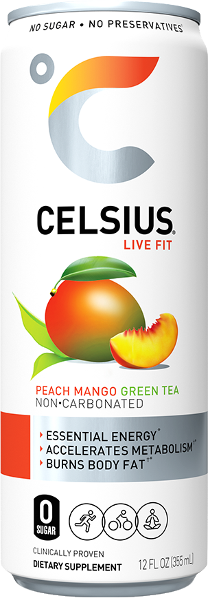 Peach Mango Green Tea Can Label