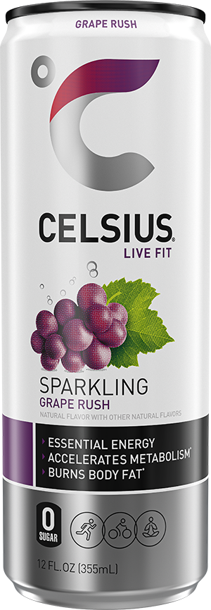 Sparkling Grape Rush Can Label