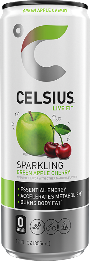 Sparkling Green Apple Cherry – Product's Front Label