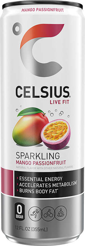 Sparkling Mango Passionfruit Can Label