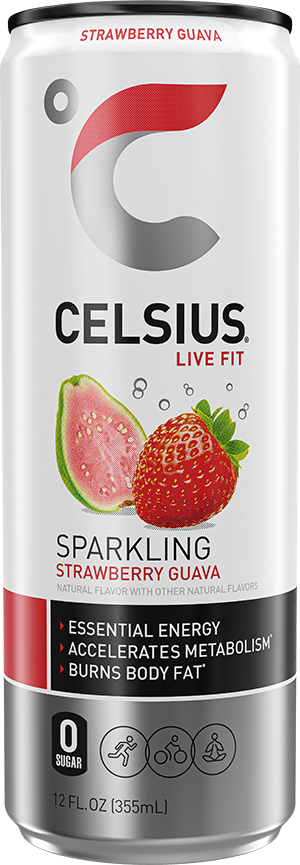 Sparkling Strawberry Guava Can Label