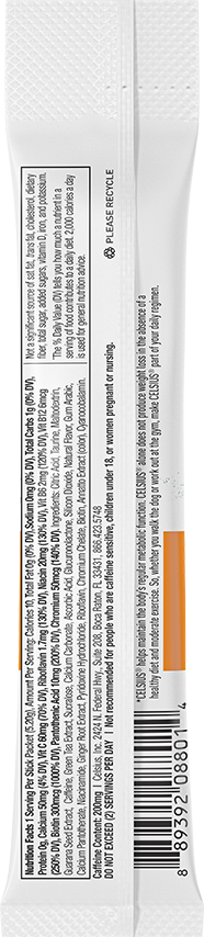 Orange – Product's Back Label